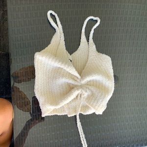 Urban white fluffy top